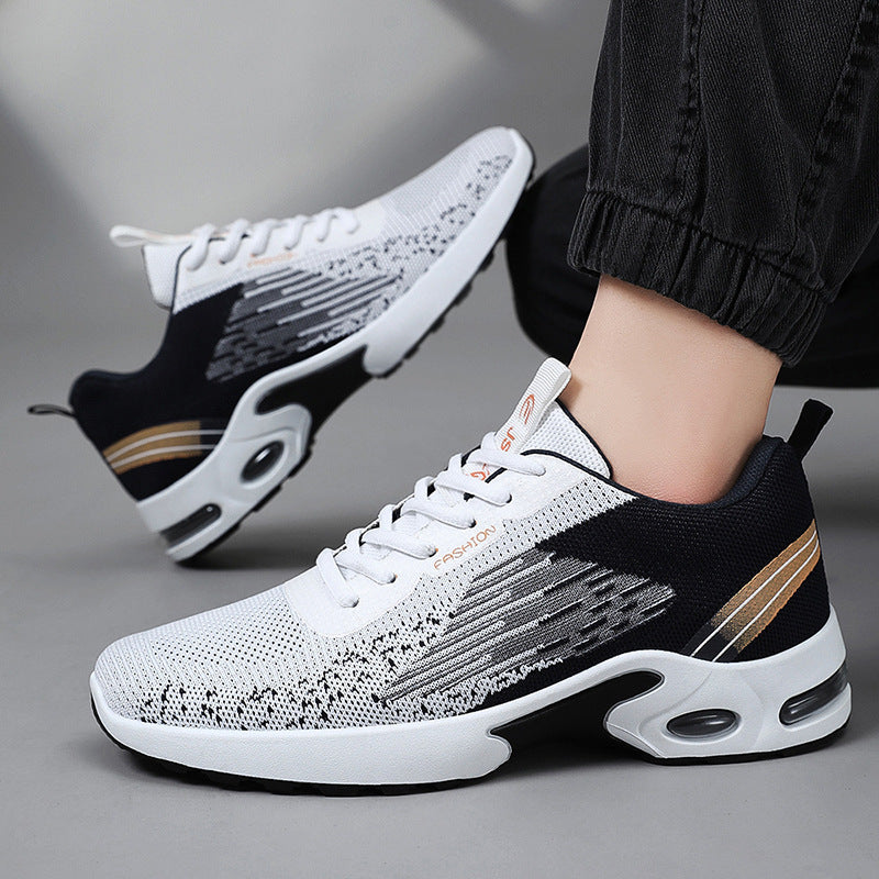 Orthopedische heren wandelsneakers met vetersluiting, bieden optimale voetondersteuning en comfort.