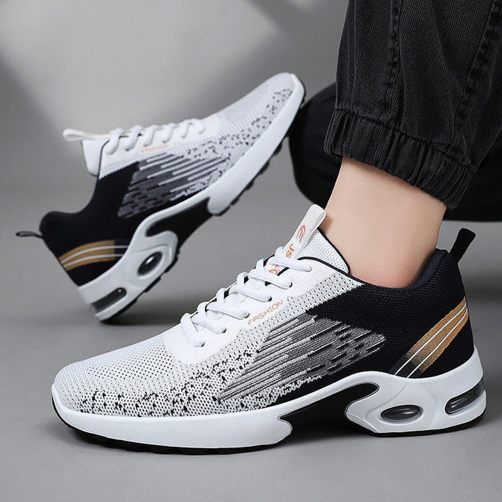 Orthopedische heren wandelsneakers met vetersluiting, bieden optimale voetondersteuning en comfort.