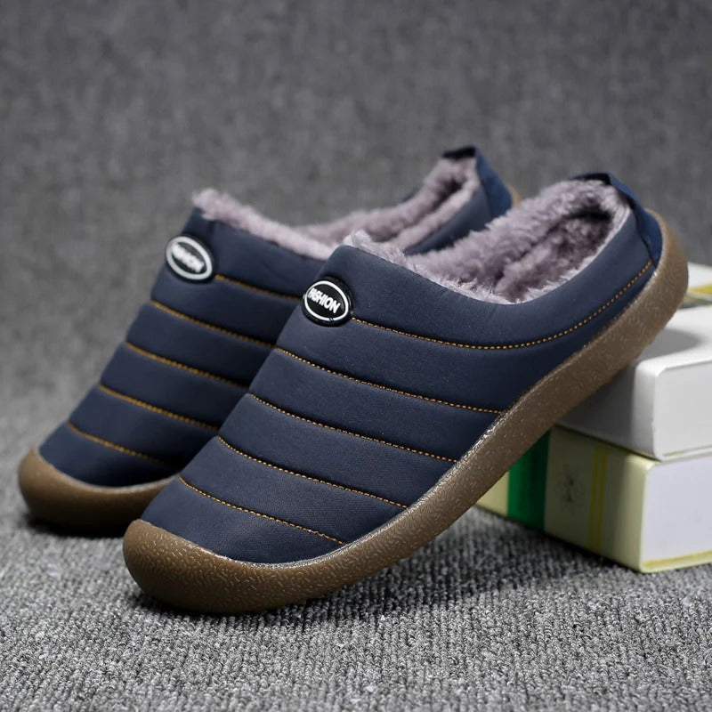 Stijlvolle huis sloffen voor mannen, antislip zool en zachte binnenkant, perfect cadeau man.