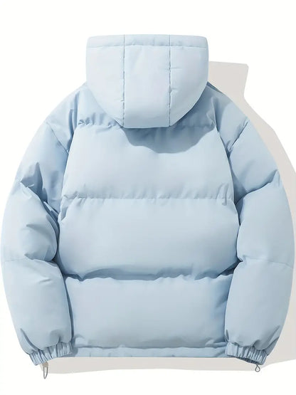 "Warme winterjas voor heren met capuchon, klassiek design en duurzame materialen voor ultieme stijl en comfort."