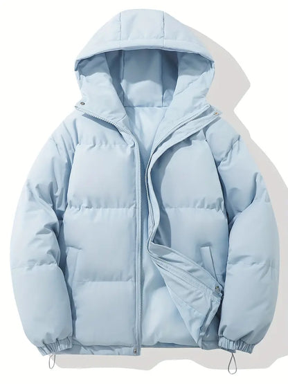"Warme winterjas voor heren met capuchon, klassiek design en duurzame materialen voor ultieme stijl en comfort."