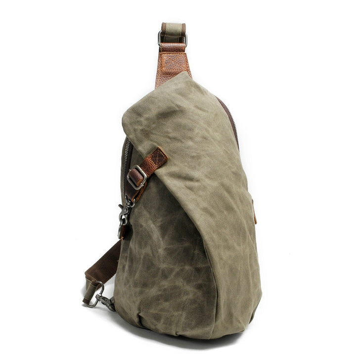 Duurzaam, waterdicht canvas van de heren crossbody tas, perfect voor outdoor avonturen.