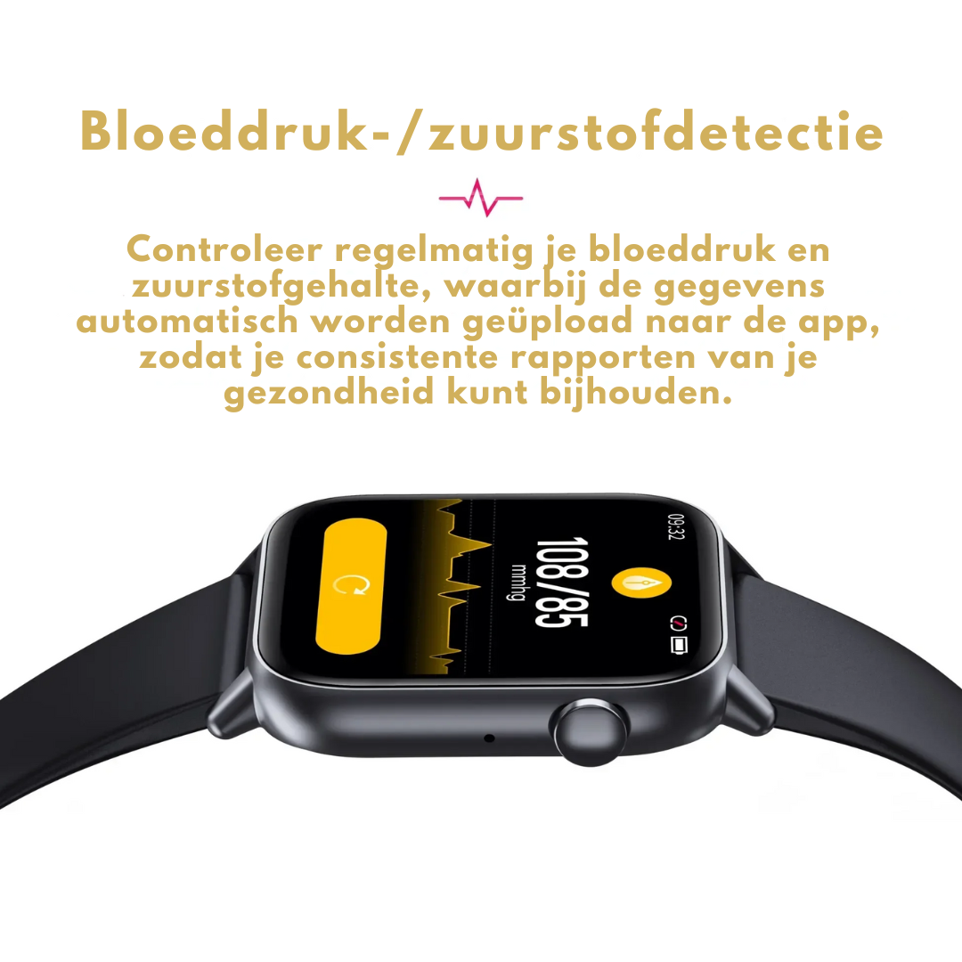 Waterbestendige smartwatch, perfect voor sport, zwemmen en een actieve levensstijl.