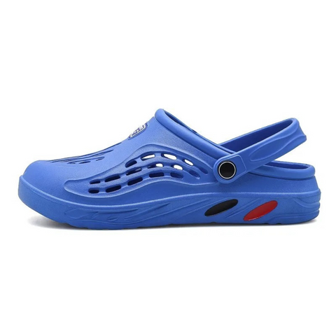 Waterdichte sandalen heren/dames in actie; ideaal voor zomerse buitensport, strand en wateractiviteiten.
