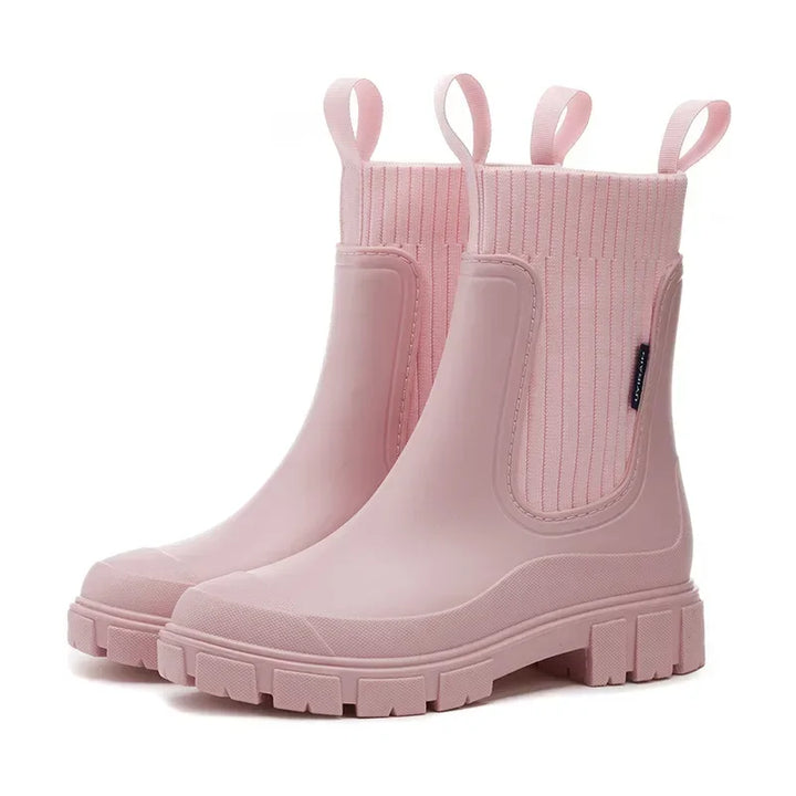 Veelzijdige waterdichte dames Chelsea boots; antislip, stijlvol en comfortabel voor alle weersomstandigheden.