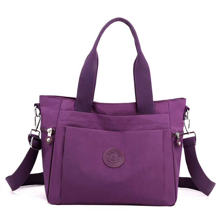 Elegante dames tas van nylon, veelzijdig en functioneel. Grote capaciteit en waterdicht, geschikt voor werk of reizen.