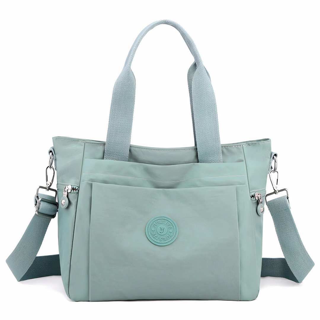 Comfortabele dames schoudertas, waterdicht en van nylon. Grote capaciteit, perfect als dagtas of handtas voor vrouwen.