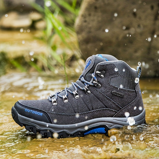"Waterdichte heren hiking schoenen, robuust ontwerp, antislipzool voor grip, geschikt voor avontuur in alle weersomstandighed