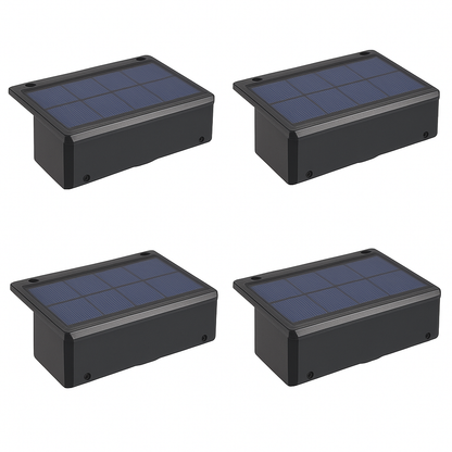 "Waterdichte LED tuinlamp op zonne-energie met dimbare modus, stijlvolle wandmontage voor buitengebruik."