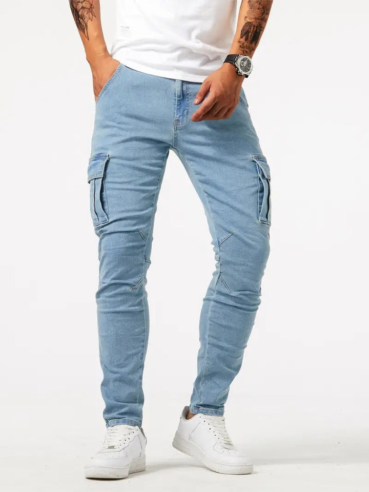 Heren comfortabele cargo broek met stretch, ideaal voor dagelijks casual gebruik en veelzijdigheid.
