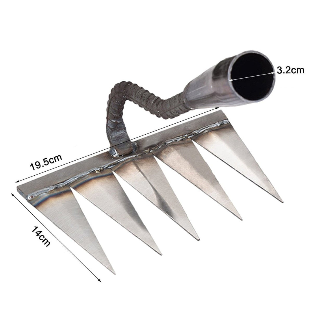 Lichtgewicht onkruidhark, perfect tuingereedschap dat tuinieren vergemakkelijkt en de rug spaart.