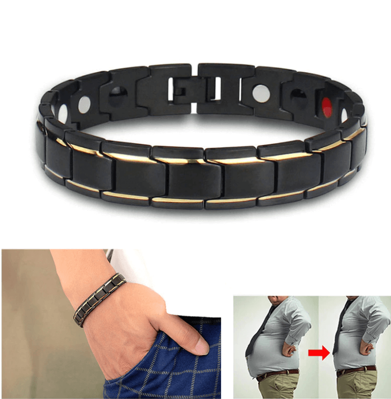 Unisex CoreFlex magnetische armband van edelstaal, perfect als mode accessoire en voor welzijn.