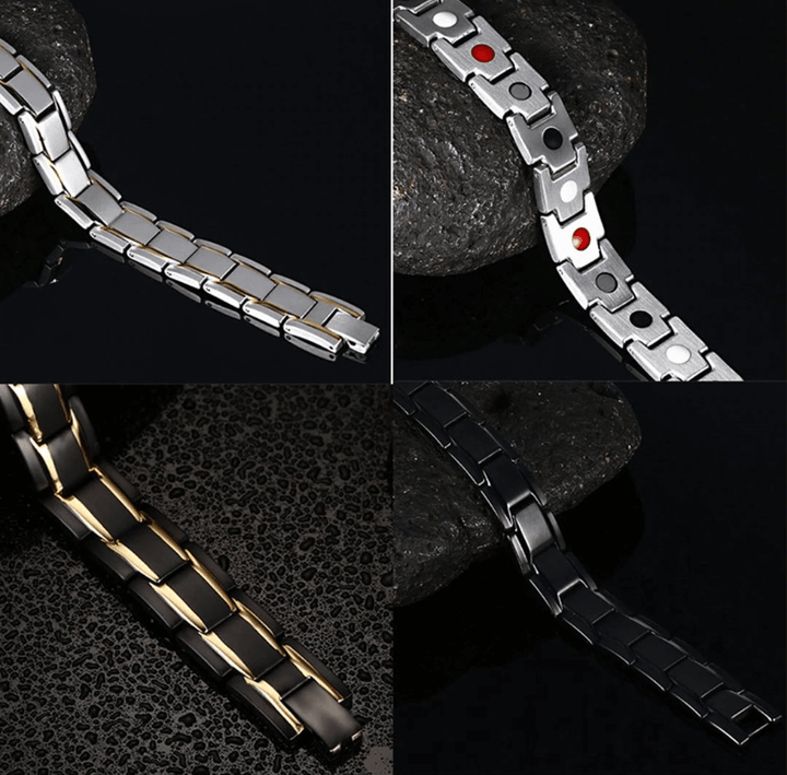 CoreFlex magnetische armband; een tijdloos unisex sieraad van roestvrij staal voor dagelijks comfort.