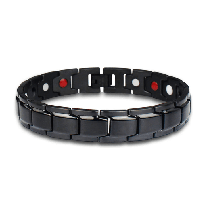 CoreFlex magnetische armband van edelstaal die energie en welzijn bevordert, een functioneel sieraad.