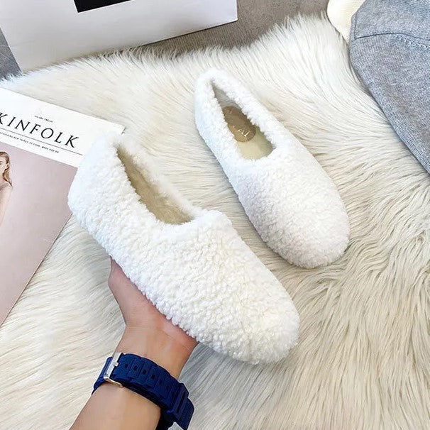 Comfortabele dames instappers, gevoerd voor de winter, casual en trendy.