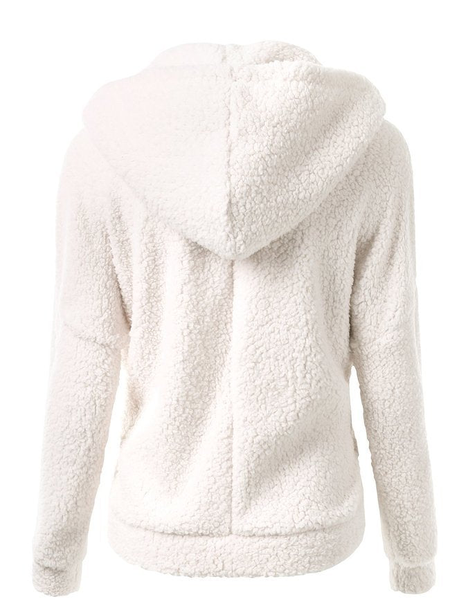 Dames fleece vest met rits, effen en stijlvol voor een casual look.