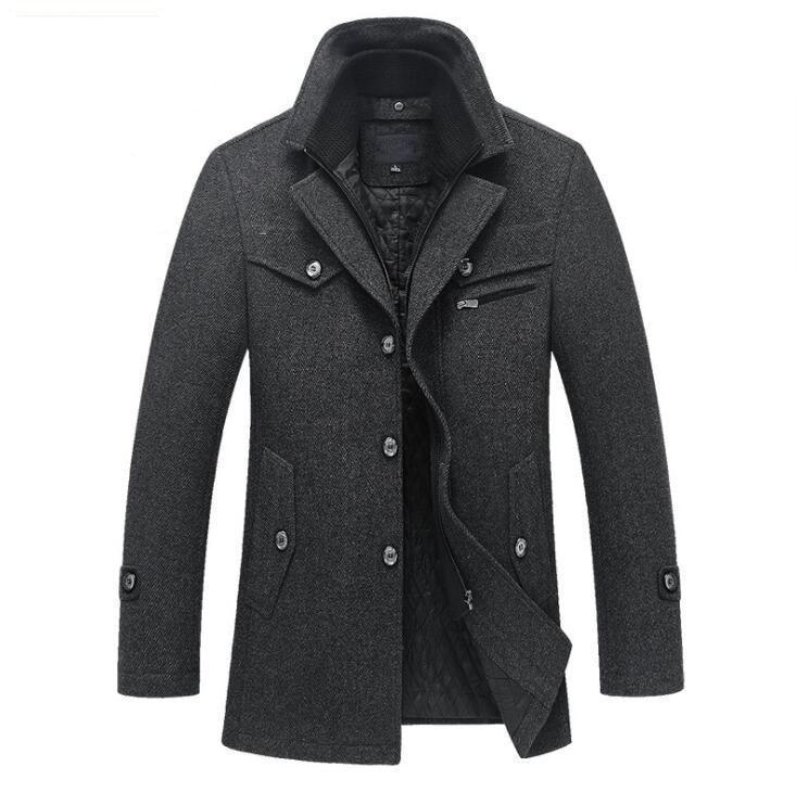 Warme heren winter piekjas, stijlvol en comfortabel. Ideaal voor koude winterdagen en een klassieke look.