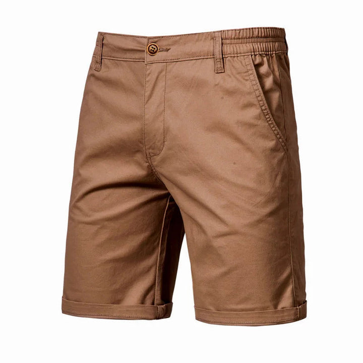 Heren casual chino shorts met elastische taille, ultiem comfort voor zomerse dagen.