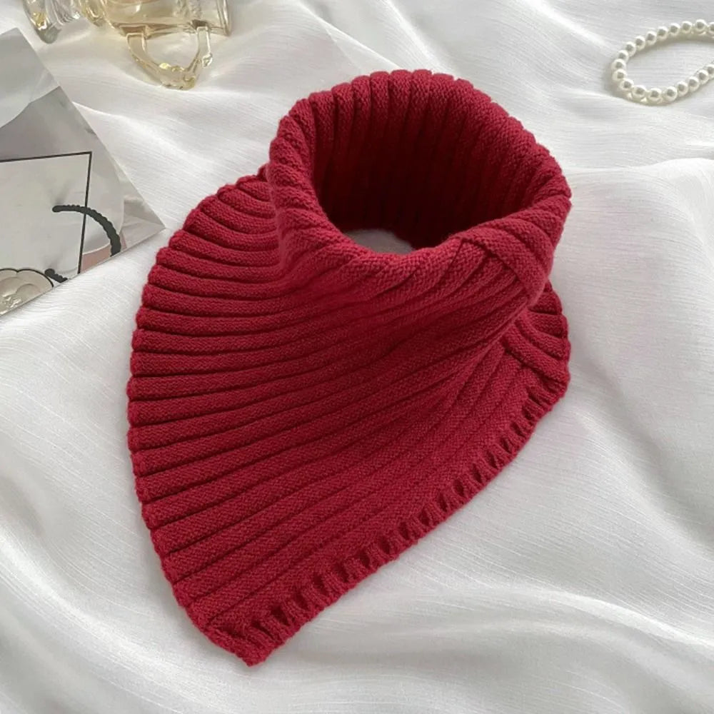 Stijlvolle dames col sjaal Aria, warm gebreid katoen, trendy winter sjaal, one size.