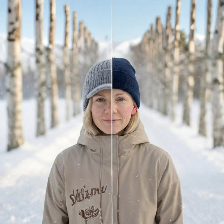 Extra warme FjordWarm wintermuts; gebreide unisex beanie met oorbescherming voor de koudste winterdagen.