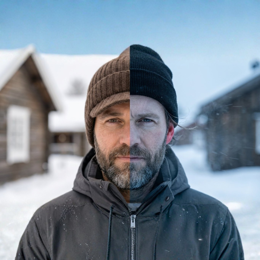 Robuuste FjordWarm Scandinavische wintermuts; unisex beanie met oorbescherming, ideaal voor koud weer.