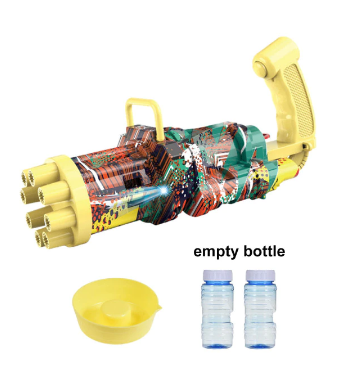 Draagbare bellenblaasmachine voor de familie. Neem het overal mee naartoe voor direct bubbelplezier.