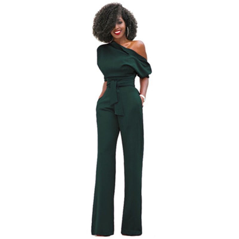 Elegante effen bodycon dames jumpsuit Sofia, perfect voor een stijlvolle zomeroutfit.
