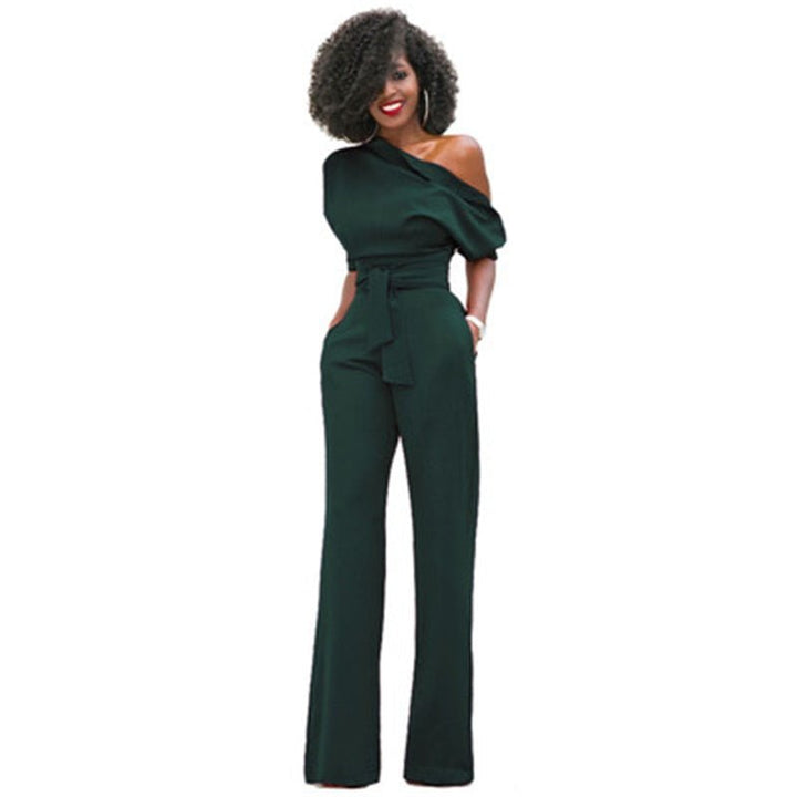 Elegante effen bodycon dames jumpsuit Sofia, perfect voor een stijlvolle zomeroutfit.