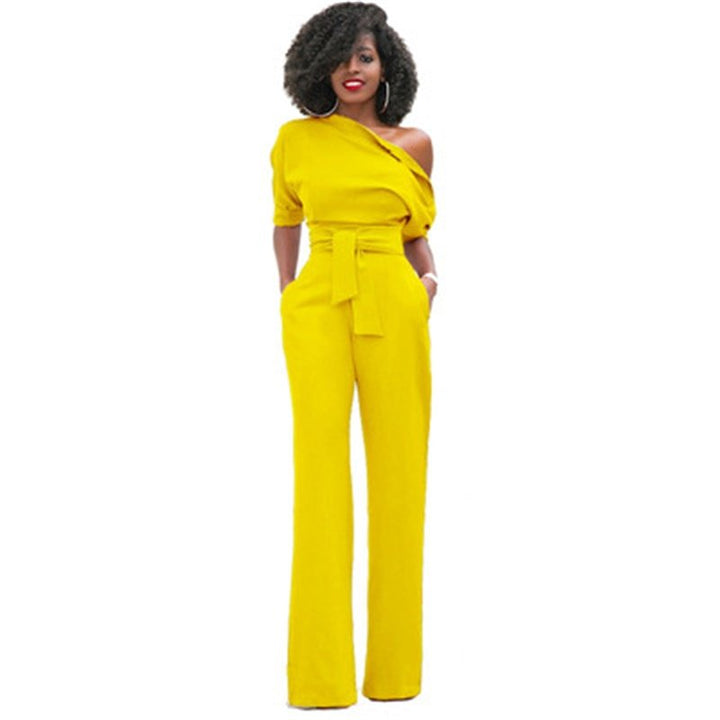 Moderne effen bodycon jumpsuit voor dames, creëert een gestroomlijnd en elegant silhouet.