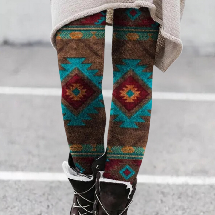 Comfortabele rekbare dameslegging, hoge taille voor perfecte pasvorm en bewegingsvrijheid.