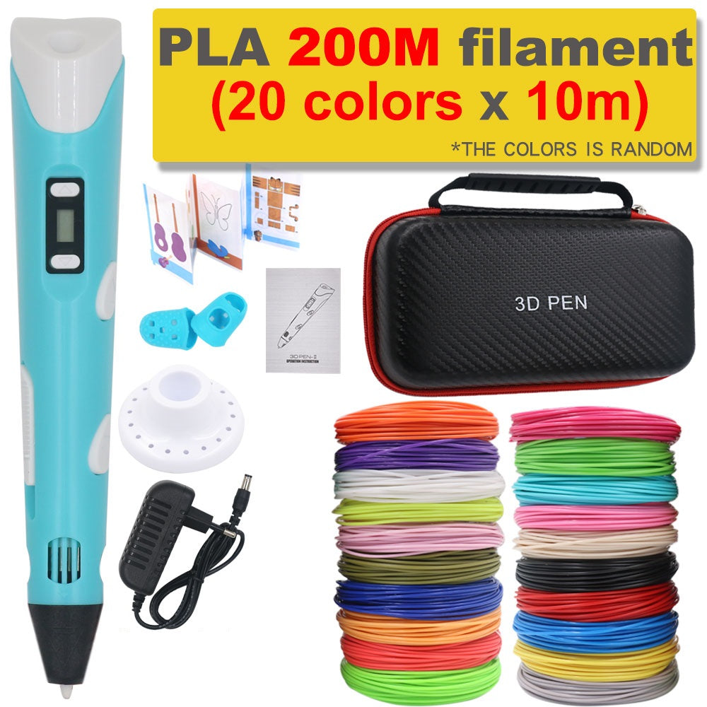 Vrolijke 3D creatie gemaakt met de Kinder 3D printpen en milieuvriendelijk PLA filament. Creatief speelgoed.