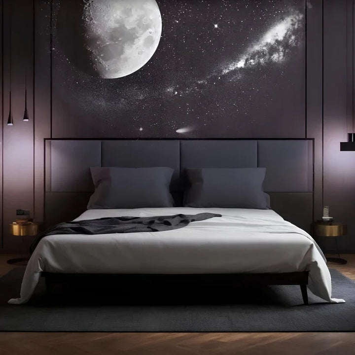 Sfeervolle sterrenprojector voor de slaapkamer: betoverende sterrenhemel en galaxy lichtshow.