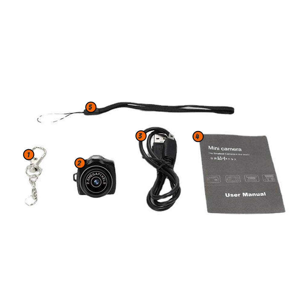 Mini videocamera met HD-kwaliteit, compact en lichtgewicht voor al je fotografie-behoeften.