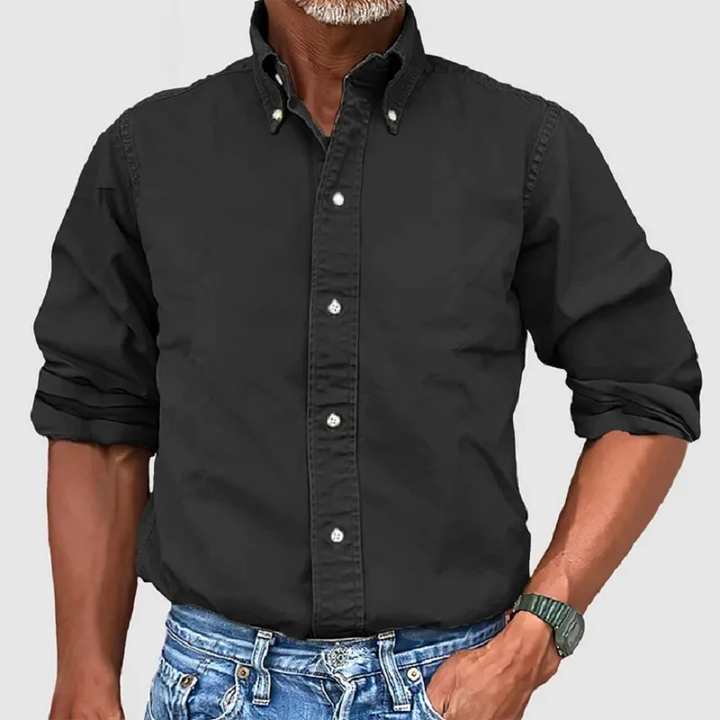 Herenoverhemd Luis, een tijdloze basic met lange mouw. Comfortabel, stijlvol en veelzijdig voor elke herenmode.