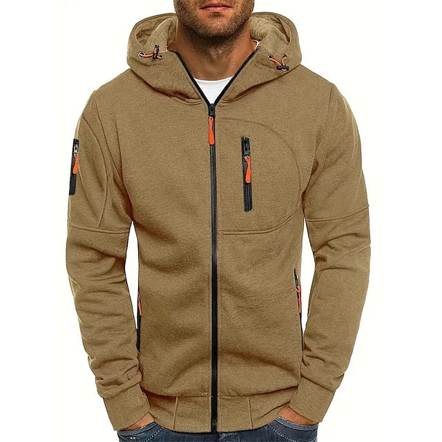 Trendy heren hoodie van zacht polyester-katoen. Een essentieel mode item voor comfort en stijl in elke outfit.