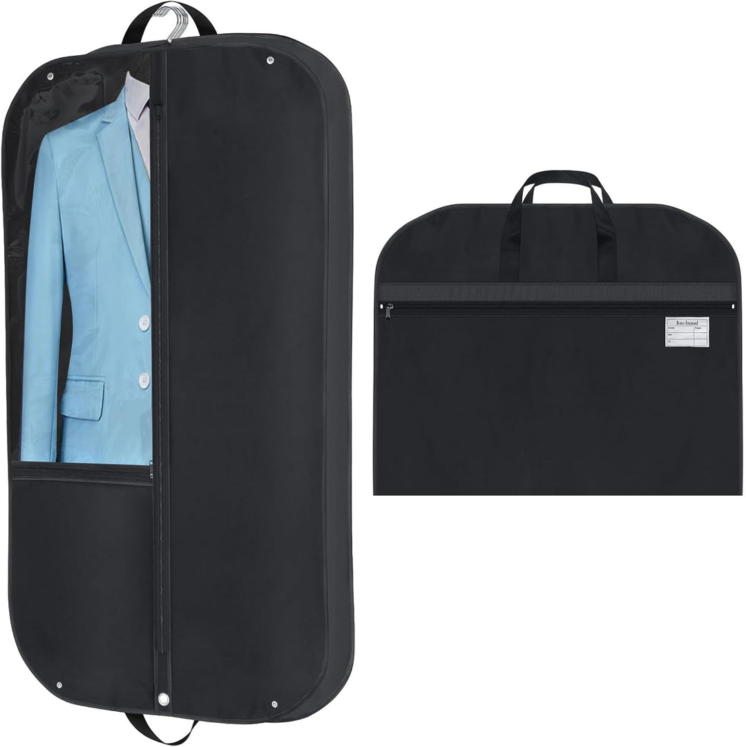 Waterdichte Oxford kledingtas (2-pack) met inzetstuk en vakken voor kreukvrije kledingbescherming tijdens reizen.