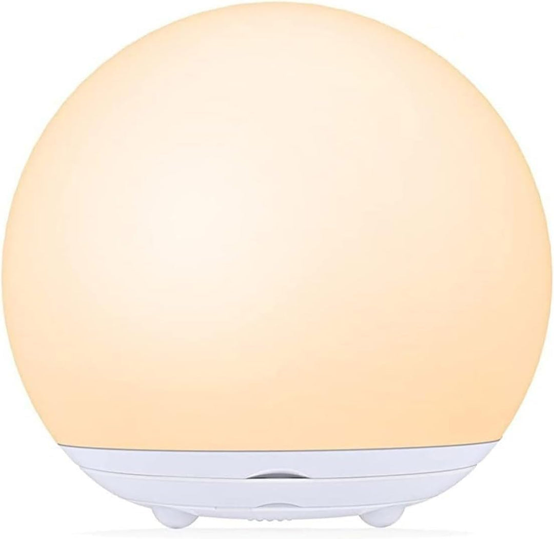 Nachtlampje voor borstvoeding, gemaakt van veilig BPA-vrij siliconen, met zacht, warm licht.
