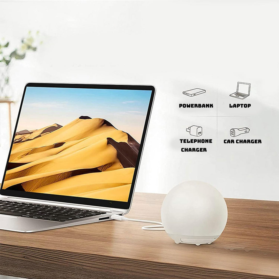 Duurzaam BPA-vrij siliconen nachtlampje, oplaadbaar en perfect voor late borstvoedingsmomenten.