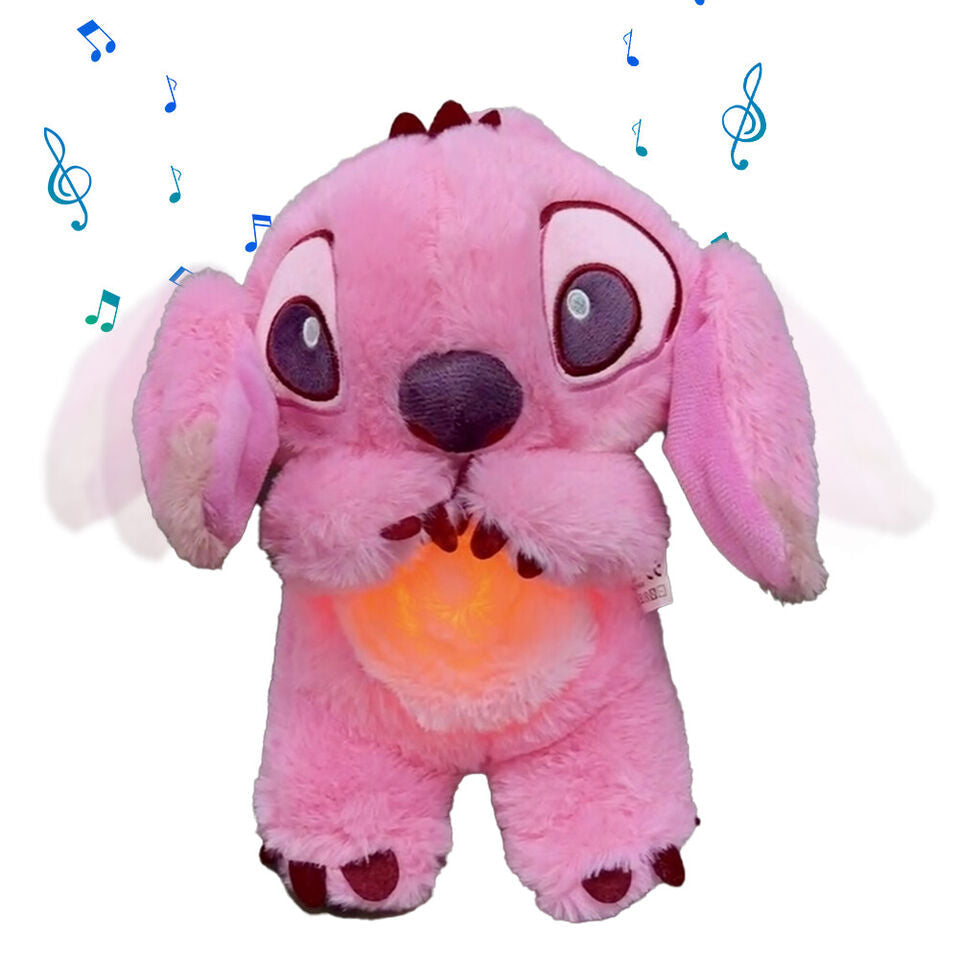 Stressverlichtende knuffel: zachte pluche met ademende functionaliteit en subtiel nachtlampje voor alle leeftijden.