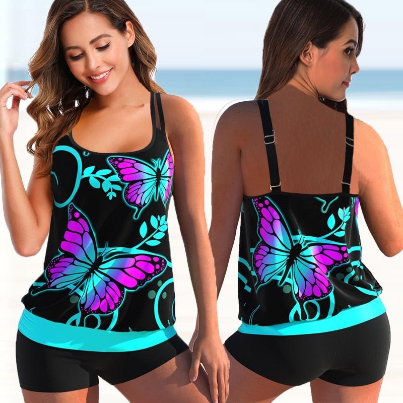 Comfortabele Marielle plus size tankini voor dames, perfect voor een dagje aan het zwembad.
