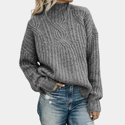 "Zwart zacht gebreide damestrui, elegante klassieke stijl voor comfort, ideaal voor alle seizoenen, veelzijdige kleuren."