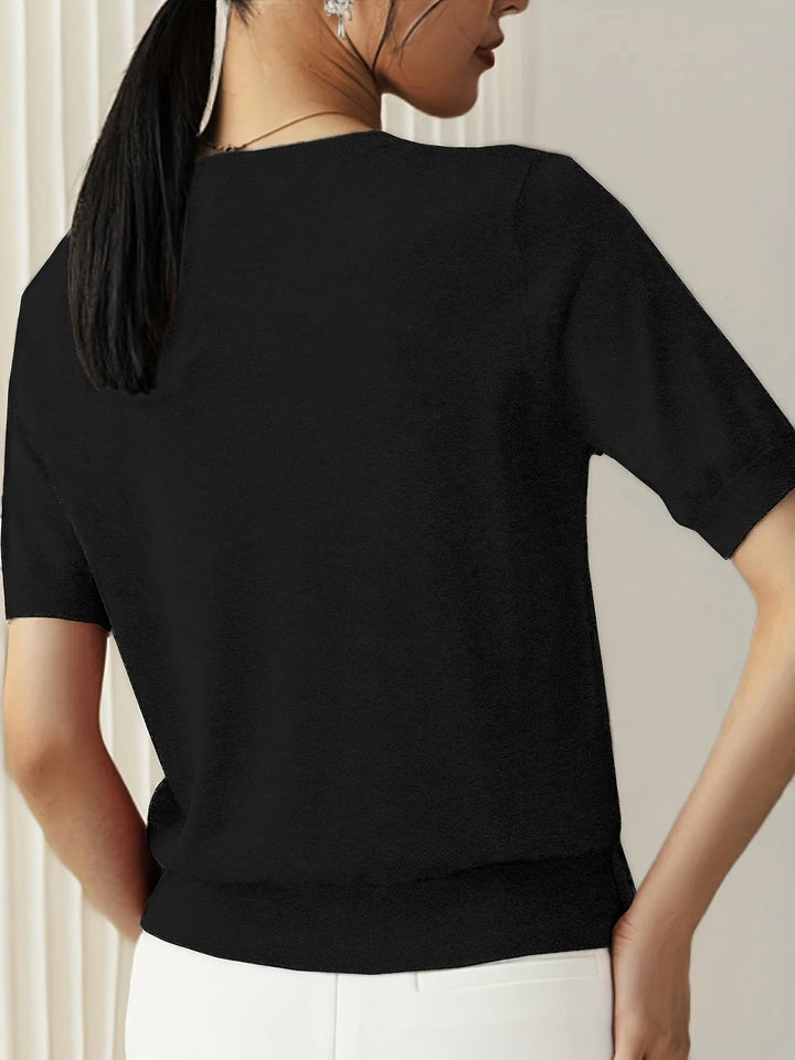 Comfortabele Mira voorjaarstrui, met korte mouwen; een must-have item voor trendy lente kleding.