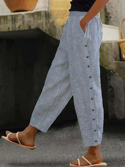 "Zwarte hemelzachte comfortbroek voor dames met elastische tailleband, elegant design en praktische zakken, perfect voor loun